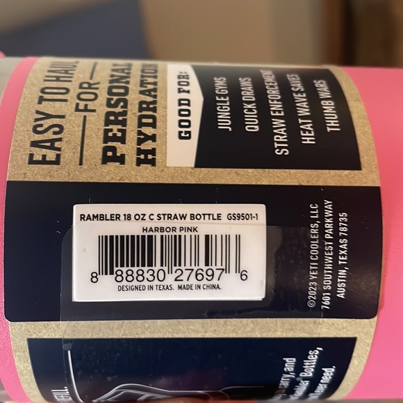 NWT Harbor Pink YETI Bottle - Picture 5 of 5